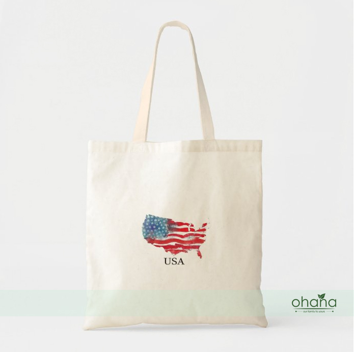 Tote Bag USA Flag