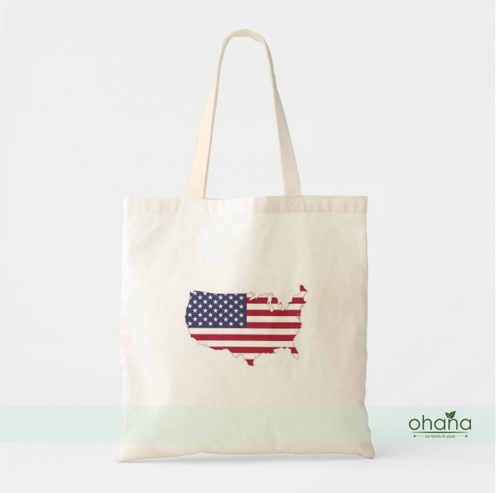 Tote Bag USA Flag