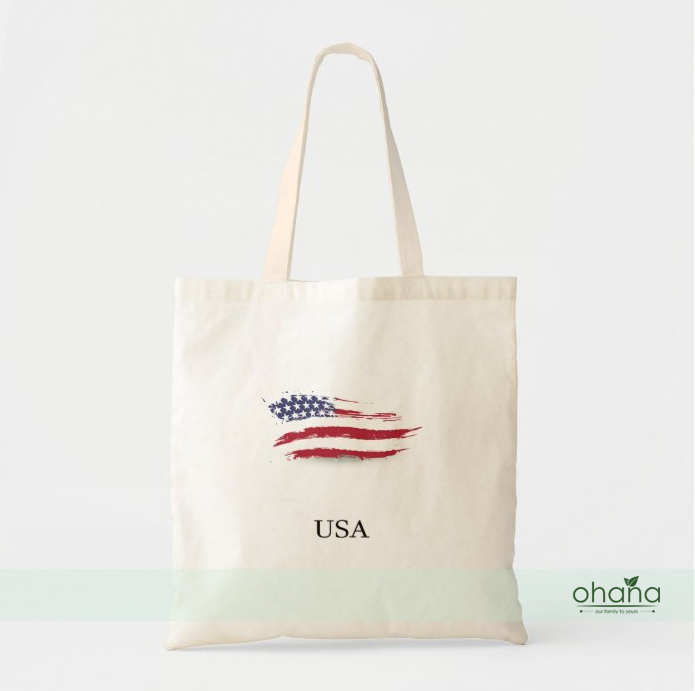 Tote Bag USA Flag